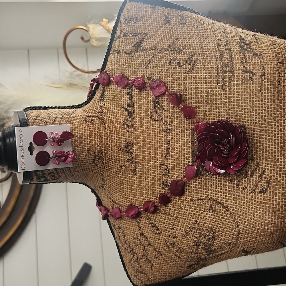 New Draper's & Damons Necklace and Earring Set